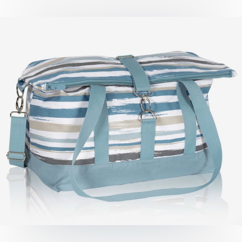 Thirty-One Foldover Weekender – Brush Strokes – Brand New!